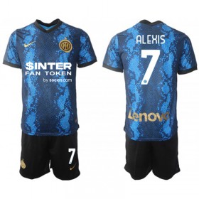 Inter Milan Dres Alexis Sanchez 7 Dječji Domaći 2021/22 Kratkih Rukava
